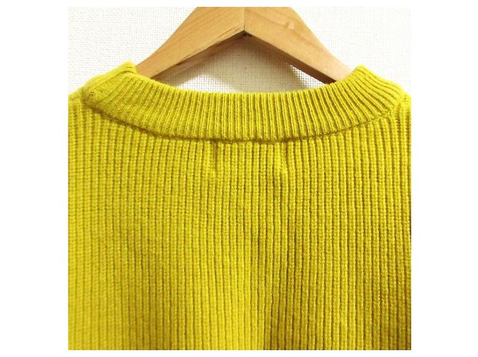 Autre Marque Maglione in maglia Basic Drop Shoulder CLANE Giallo - vista 7