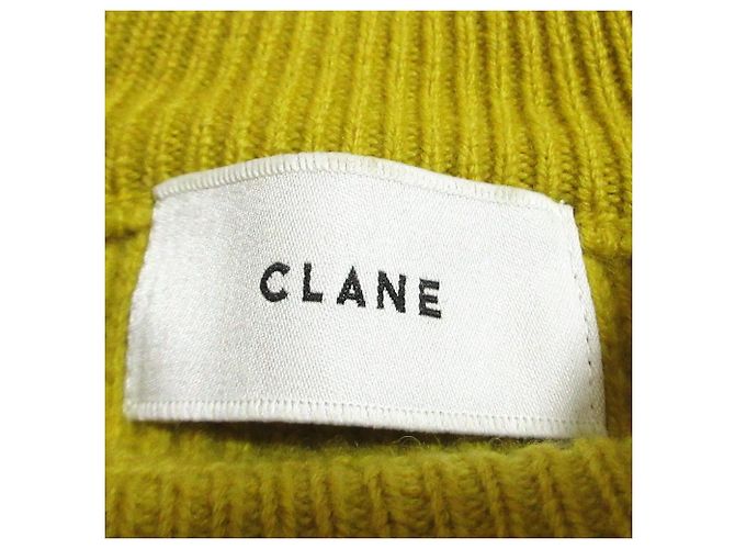Autre Marque Maglione in maglia Basic Drop Shoulder CLANE Giallo - vista 8