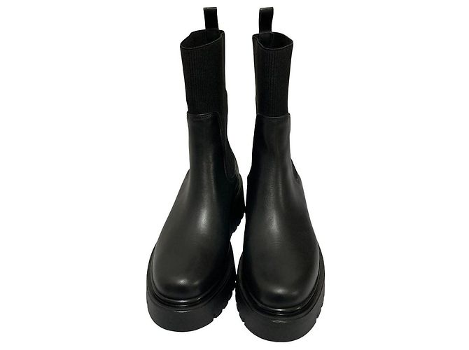 Autre Marque CORSO ROMA 9 Side Gore Rippstrick-Stiefel Schwarz - Ansicht 2