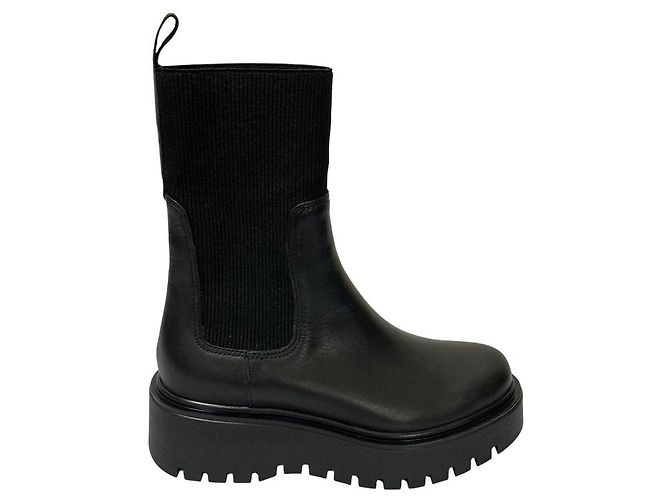 Autre Marque CORSO ROMA 9 Side Gore Rippstrick-Stiefel Schwarz - Ansicht 5