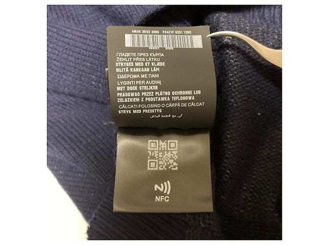 Prada Pullover aus Wolle und Kaschmir Blau Marineblau - Ansicht 10