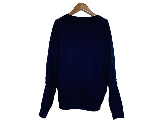 Prada Pullover aus Wolle und Kaschmir Blau Marineblau - Ansicht 2