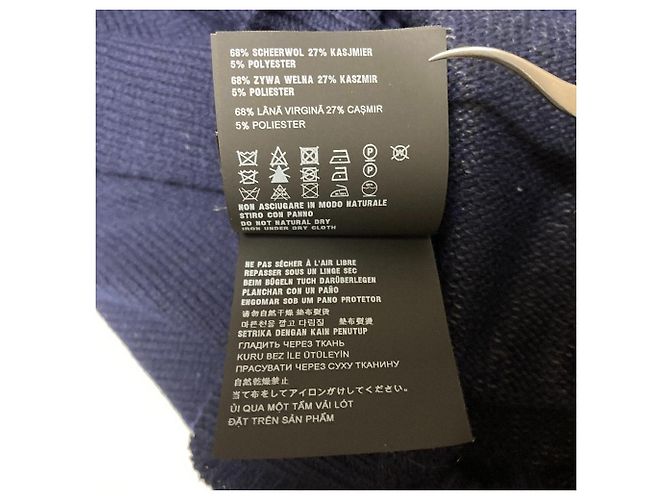Prada Pullover aus Wolle und Kaschmir Blau Marineblau - Ansicht 9