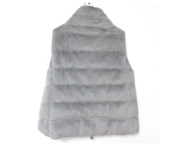 Autre Marque Chaleco de plumón con piel ecológica Herno Eco Fur Castaño - vista 2
