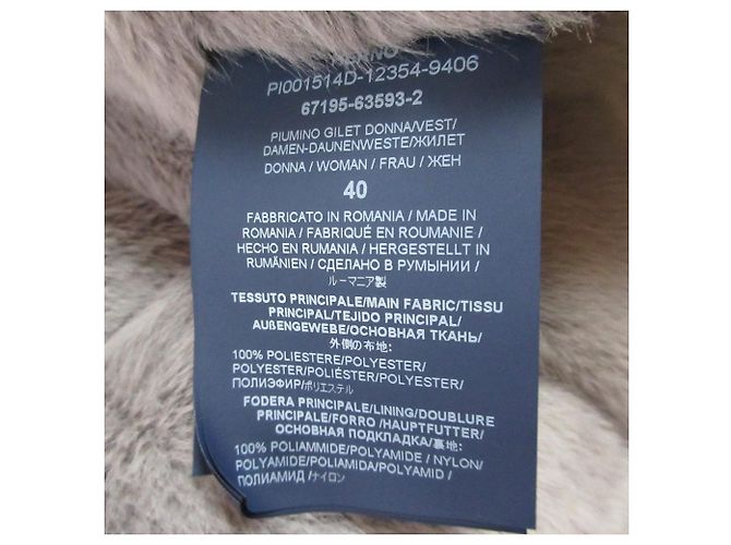Autre Marque Chaleco de plumón con piel ecológica Herno Eco Fur Castaño - vista 6