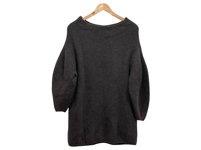 Autre Marque Snidel Raccoon Strickkleid Braun - Ansicht 2