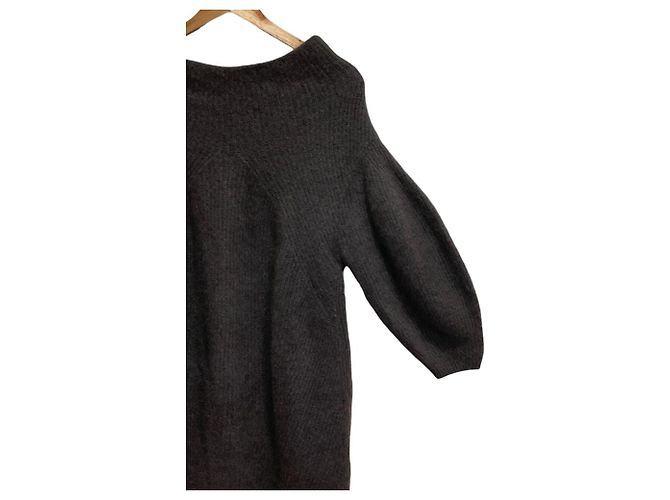 Autre Marque Snidel Raccoon Strickkleid Braun - Ansicht 3