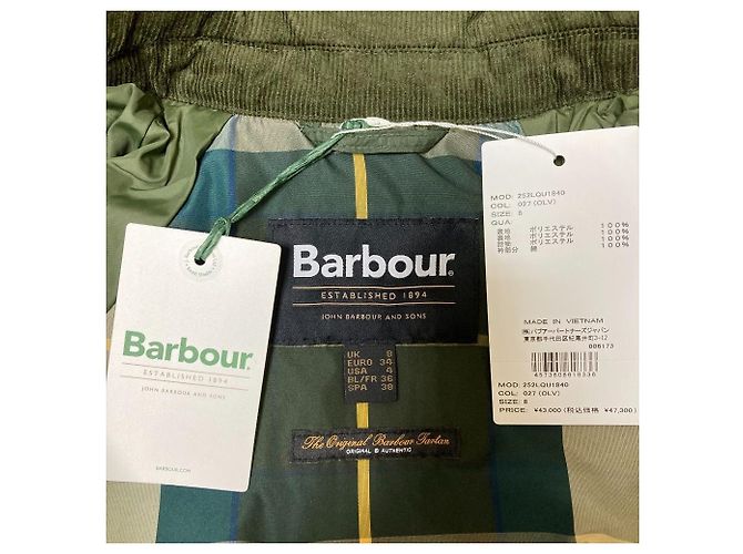 Autre Marque Barbour MARTHA QUILTED Jacket Green Olive green - view 7
