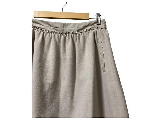 Autre Marque Falda FOXEY de mezcla de lana y cashmere Castaño - vista 2