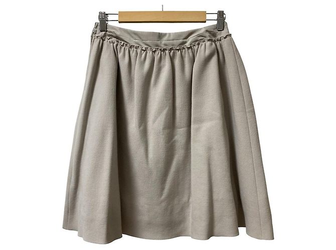 Autre Marque Falda FOXEY de mezcla de lana y cashmere Castaño - vista 3