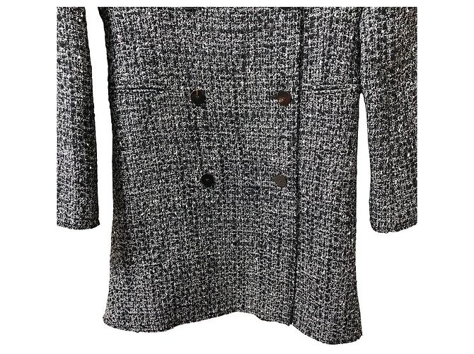 theory NOELLE TWEED Americana de tweed cruzada Negro - vista 3