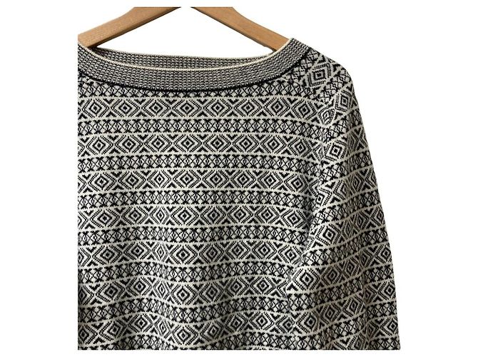 Jersey de punto de cachemira Fair Isle theory Negro - vista 2