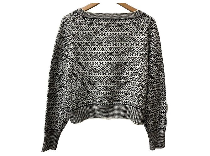 Jersey de punto de cachemira Fair Isle theory Negro - vista 3