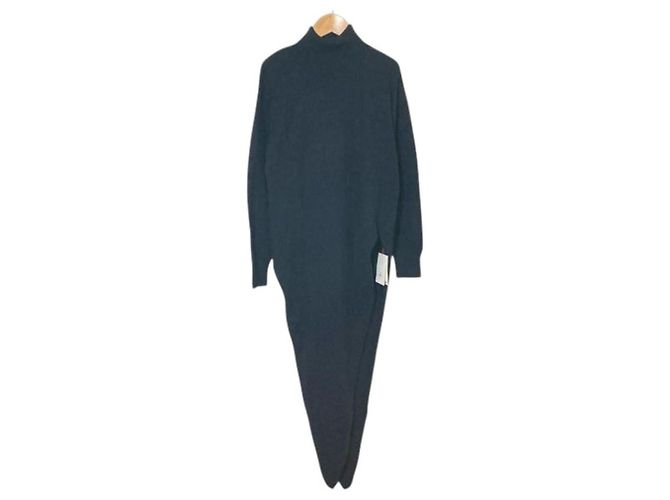 Autre Marque Beauty & Youth ROKU LOOP Langarm-Rollkragenpullover aus Strick Blau Marineblau - Ansicht 3