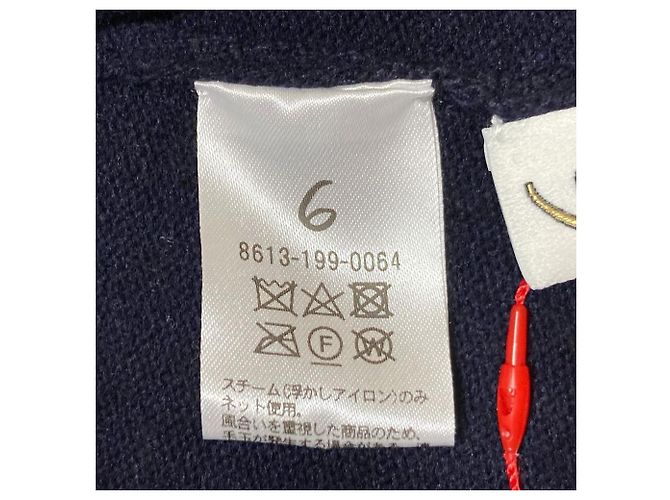 Autre Marque Beauty & Youth ROKU LOOP Langarm-Rollkragenpullover aus Strick Blau Marineblau - Ansicht 8