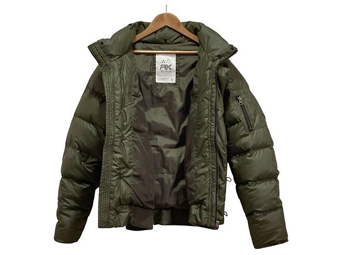 Autre Marque RUSS-K 2way Emblem Short Down Jacket Green Khaki - view 10
