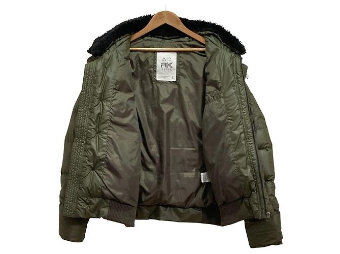 Autre Marque RUSS-K 2way Emblem Short Down Jacket Green Khaki - view 7