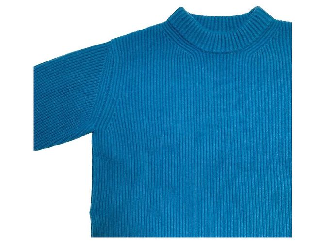 Autre Marque ADAM ET ROPE Kurzer Strickpullover Blau - Ansicht 3