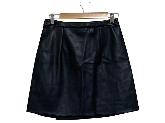 Max Mara Eco Leather Skirt Black - view 2