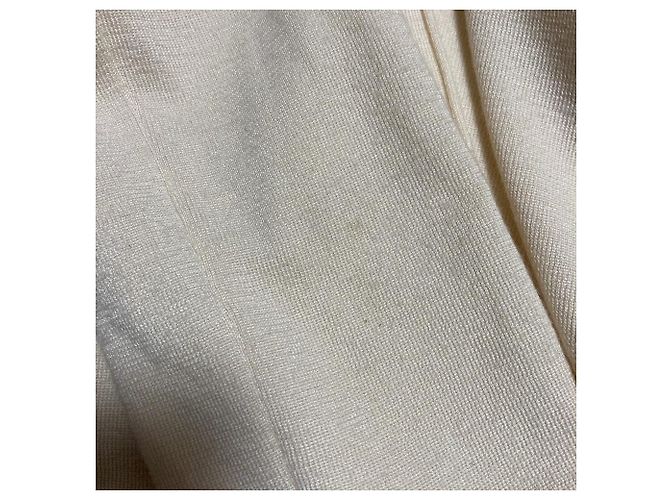 Autre Marque Cardigã com capuz FOXEY Fun em mistura de cashmere e seda Bege Cru - vista 8