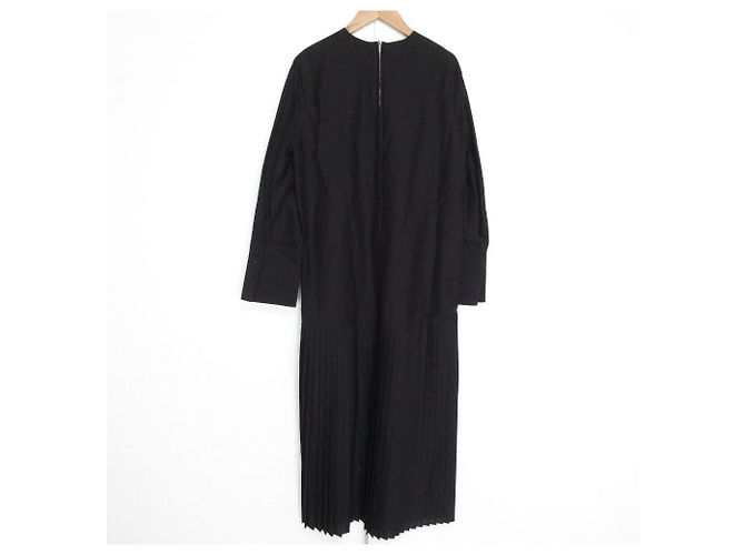 Autre Marque Abito in taffetà trasparente in cotone e nylon DES PRES Nero - vista 2