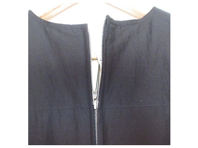 Autre Marque Abito in taffetà trasparente in cotone e nylon DES PRES Nero - vista 5