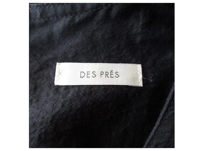 Autre Marque Abito in taffetà trasparente in cotone e nylon DES PRES Nero - vista 6