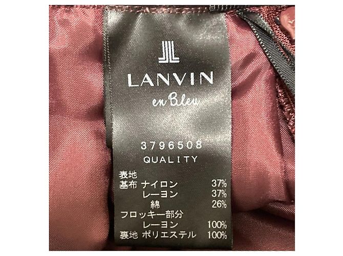 Saia plissada LANVIN en Bleu Marrom - vista 5