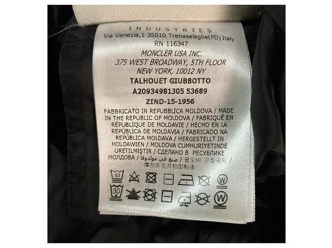 Moncler TALHOUET Down Coat Black - view 8