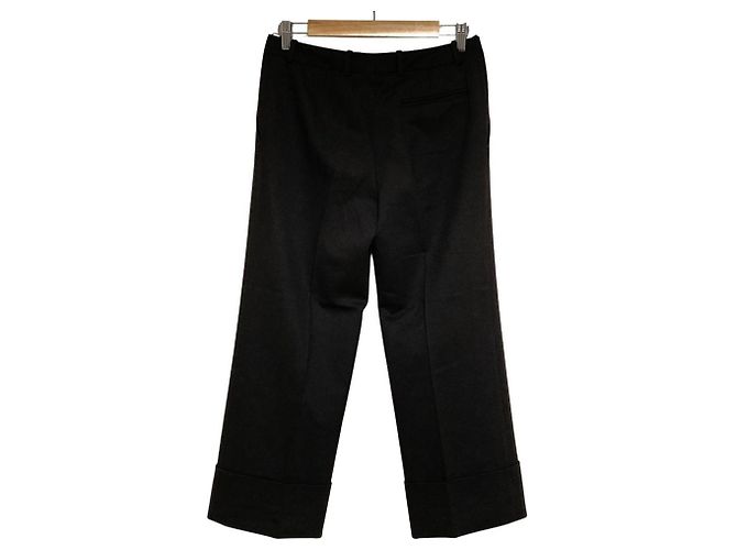 Céline Celine Wool Stretch Trousers Brown - view 2