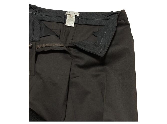 Céline Celine Wool Stretch Trousers Brown - view 3
