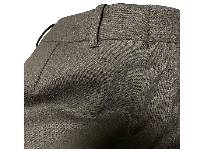 Céline Celine Wool Stretch Trousers Brown - view 7