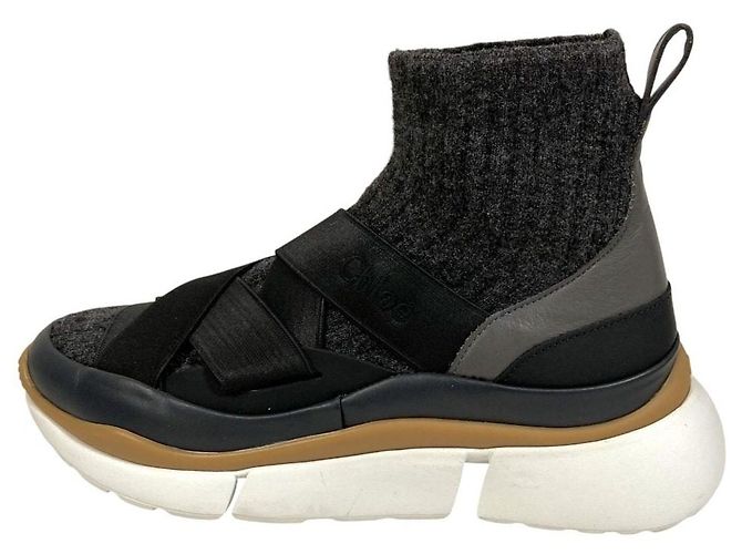 Chloé Stivaletti sneaker Chloe SONNIE Fit Sock Sneaker Nero - vista 2