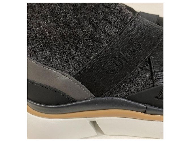 Chloé Stivaletti sneaker Chloe SONNIE Fit Sock Sneaker Nero - vista 9