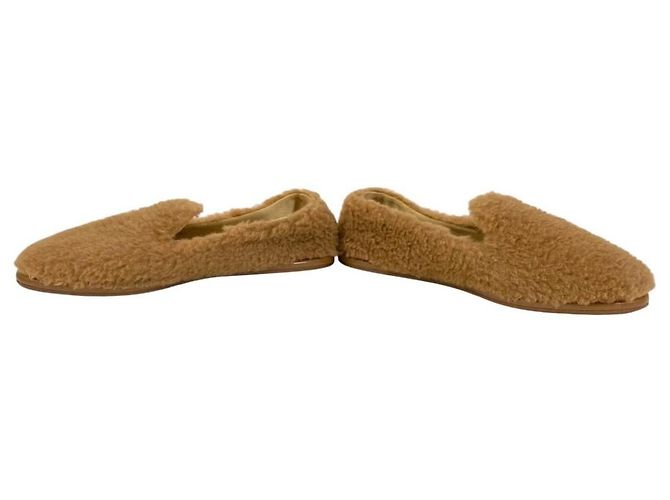 Max Mara Teddy Bear Wool Slippers Brown - view 4