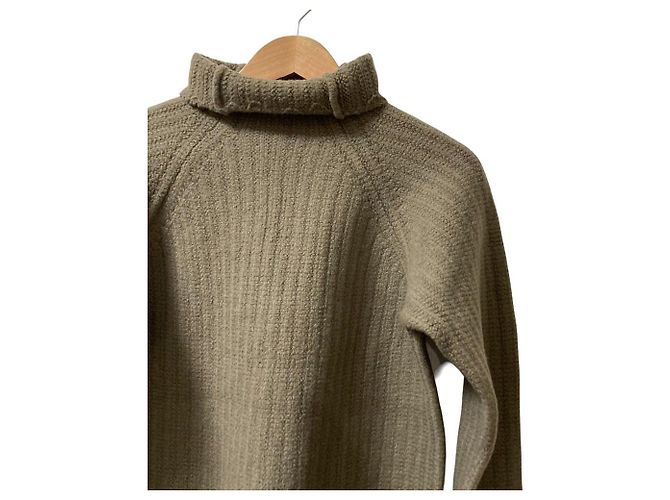 Maison Martin Margiela Rollkragenpullover aus Wolle Beige - Ansicht 2