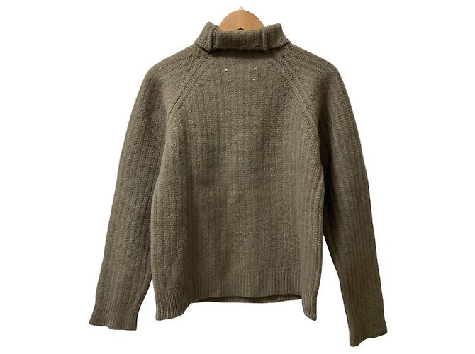 Maison Martin Margiela Rollkragenpullover aus Wolle Beige - Ansicht 3