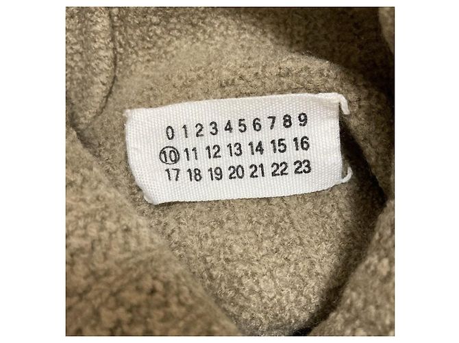Maison Martin Margiela Rollkragenpullover aus Wolle Beige - Ansicht 4