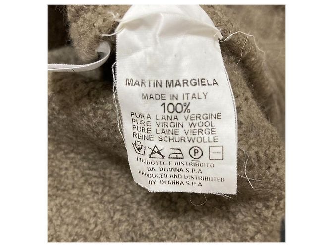 Maison Martin Margiela Rollkragenpullover aus Wolle Beige - Ansicht 5