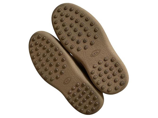 Tod's Tod’s Gommini Leder-Schnürstiefel Beige - Ansicht 6