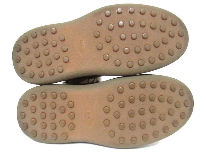 TOD'S Gommini Leder- Stiefeletten Beige - Ansicht 6