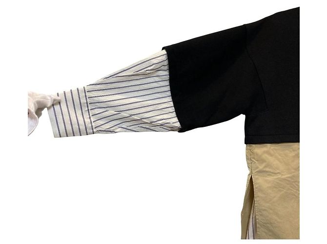 Autre Marque nagonstans asymmetry docking pullover Schwarz - Ansicht 3