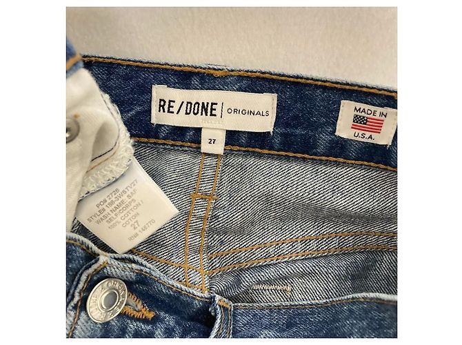 Autre Marque Pantalones de denim RE/DONE ORIGINALS Azul - vista 3