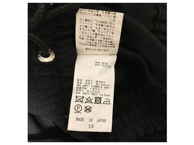Autre Marque Pantaloni con Pieghe Centrali CINOH Nero - vista 4