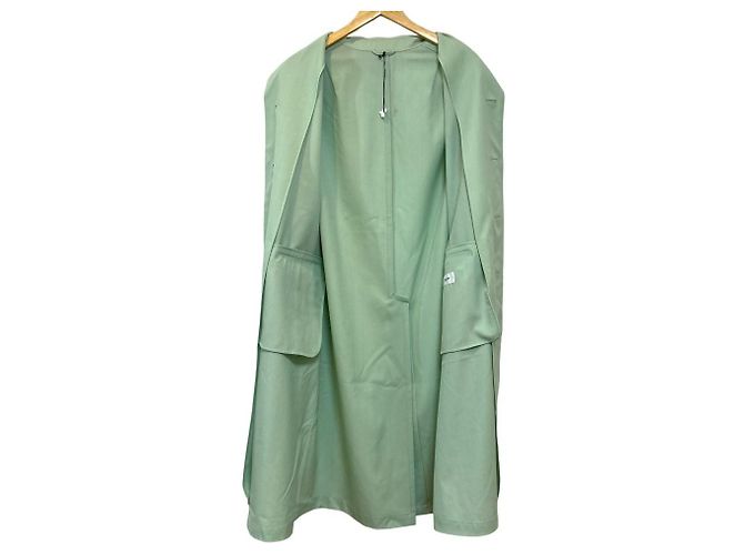 Autre Marque Cappotto in lana LOEFF Verde Verde chiaro - vista 3
