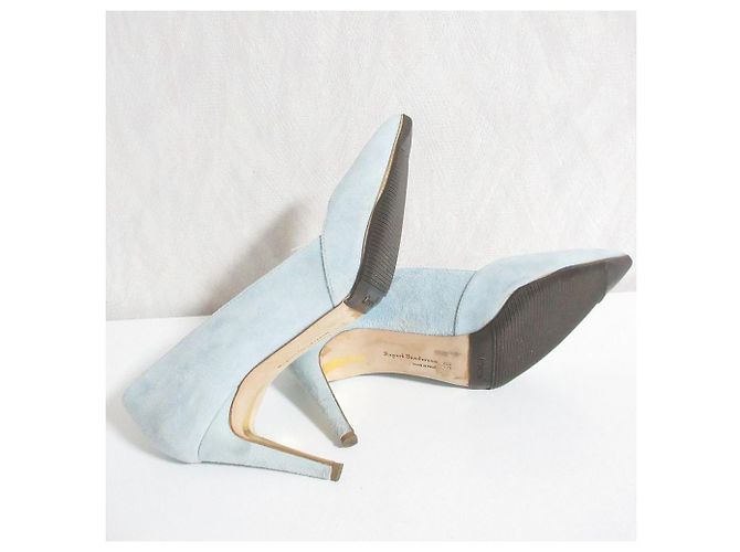 Autre Marque Décolleté in camoscio Rupert Sanderson Blu - vista 6