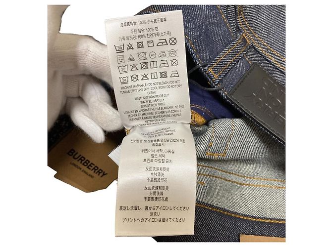 Vaqueros de denim azul Burberry - vista 10
