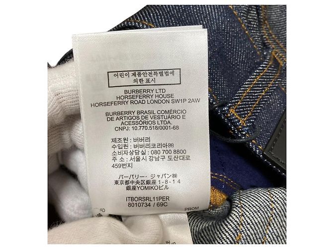 Vaqueros de denim azul Burberry - vista 11