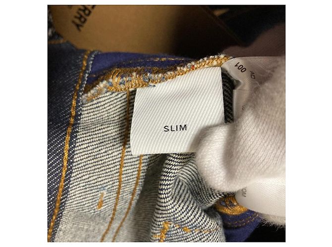 Vaqueros de denim azul Burberry - vista 12