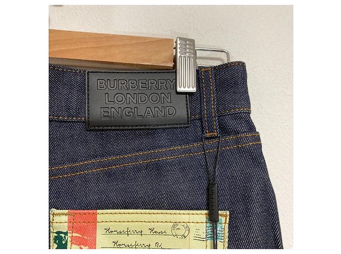 Vaqueros de denim azul Burberry - vista 5